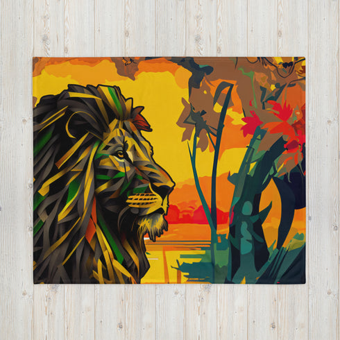 Lion Mama Africa Blanket